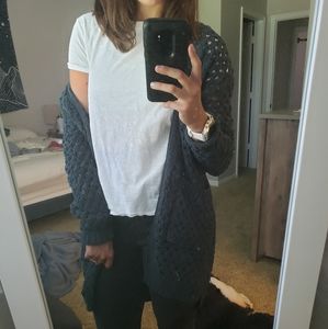 ☆forest green knitted cardigan☆